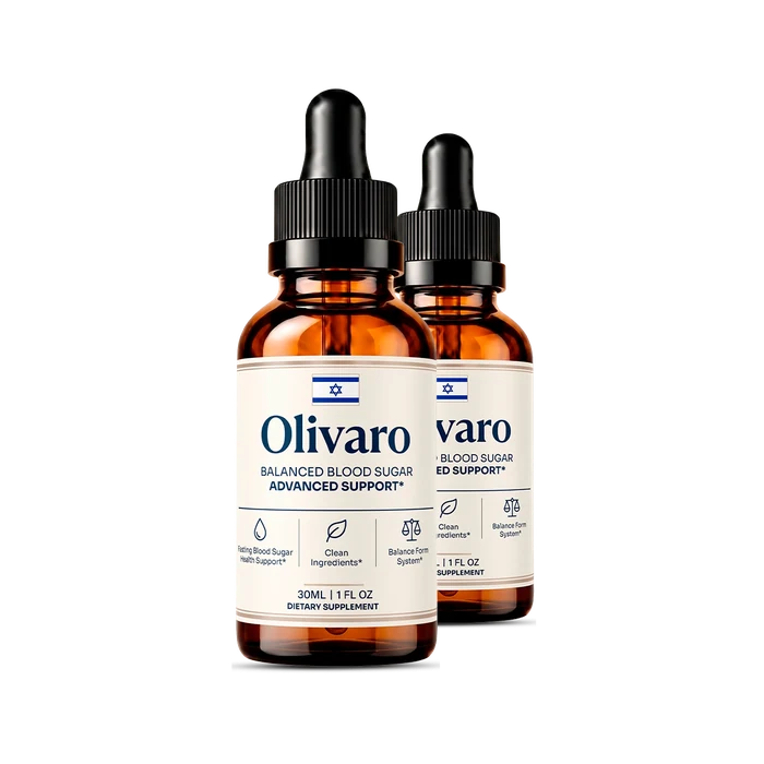 Olivaro blood sugar support liquid drops bottle
